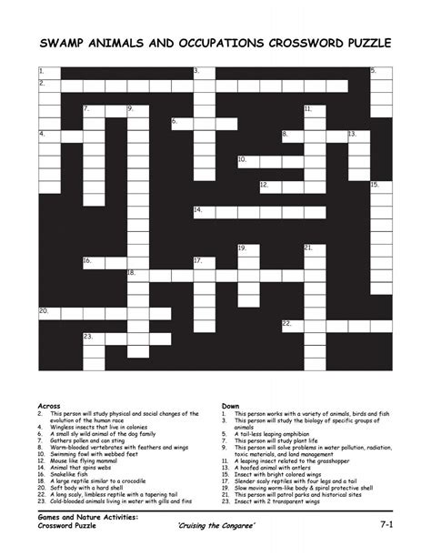 swamp crossword clue